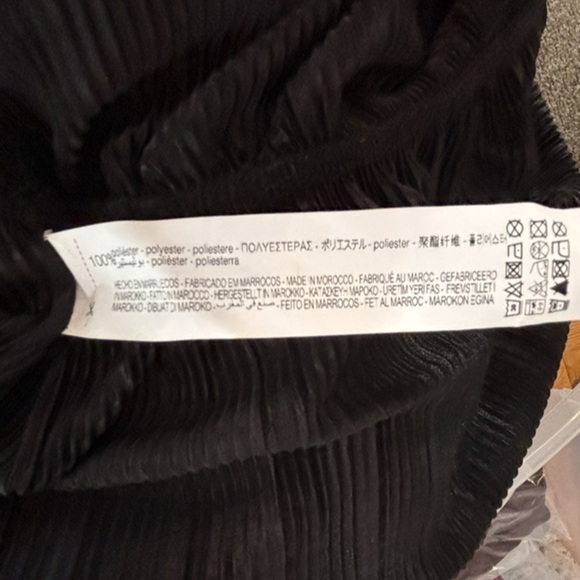 NWT ZARA Ruffled Pleated Blouse Sz M Goth Fairy Witchy - Picture 11 of 15